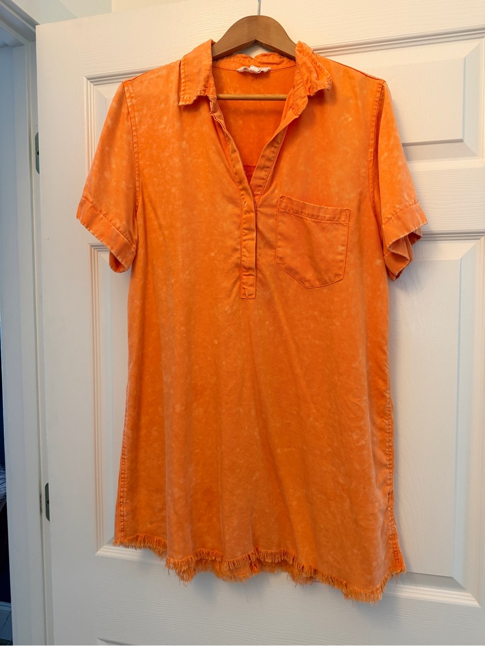Women's Day + Moon Washed Orange Short-Sleeve Polo Dress